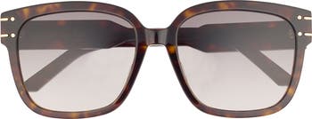 DIOR 'DiorSignature S7F 58mm Square Sunglasses | Nordstrom