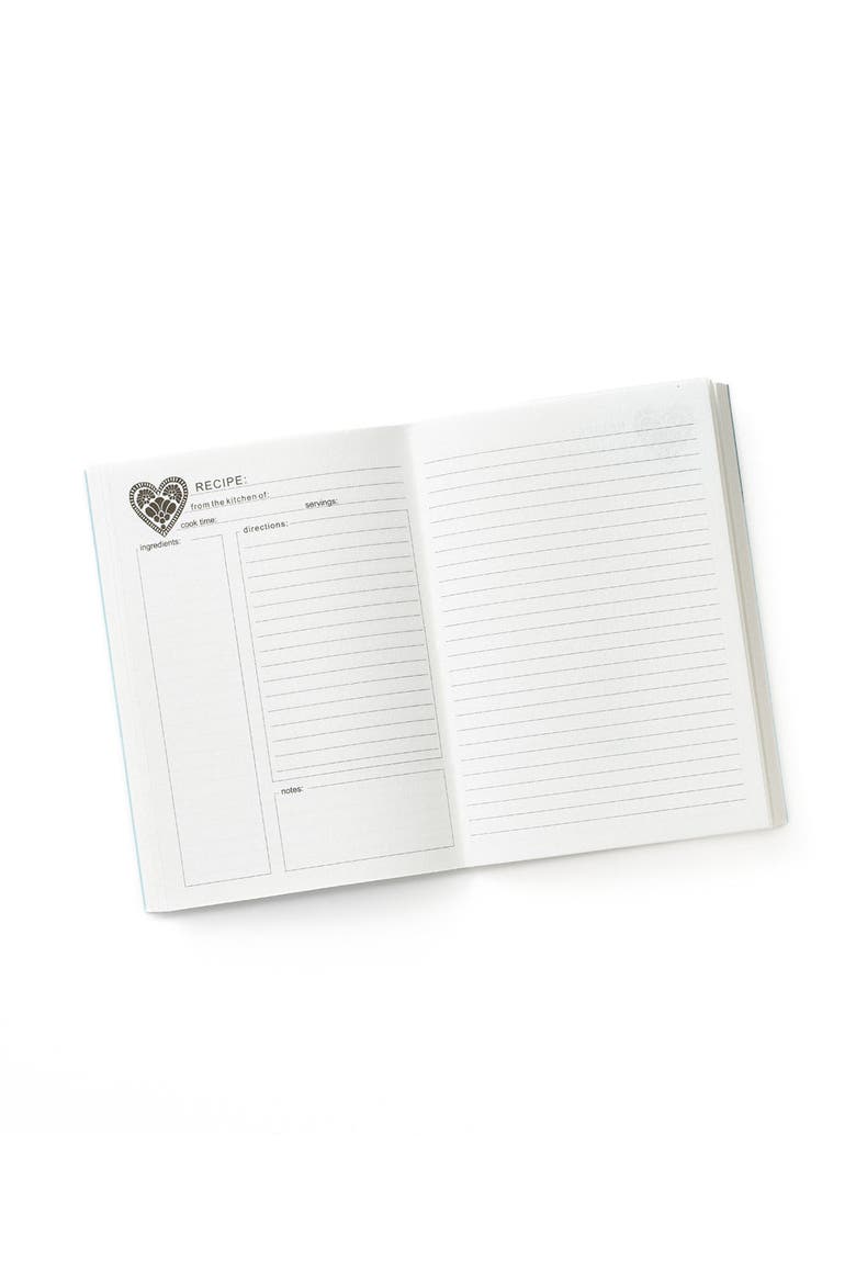 Khaana Recipe Journal Light Blue - recycled paper, Alternate, color, Light Blue