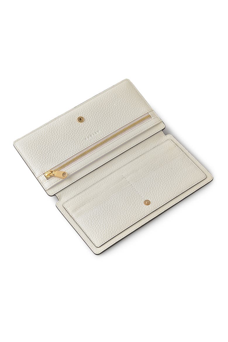 Coin Street - Embroidery Large Bifold Wallet, Alternate, color, Chalk