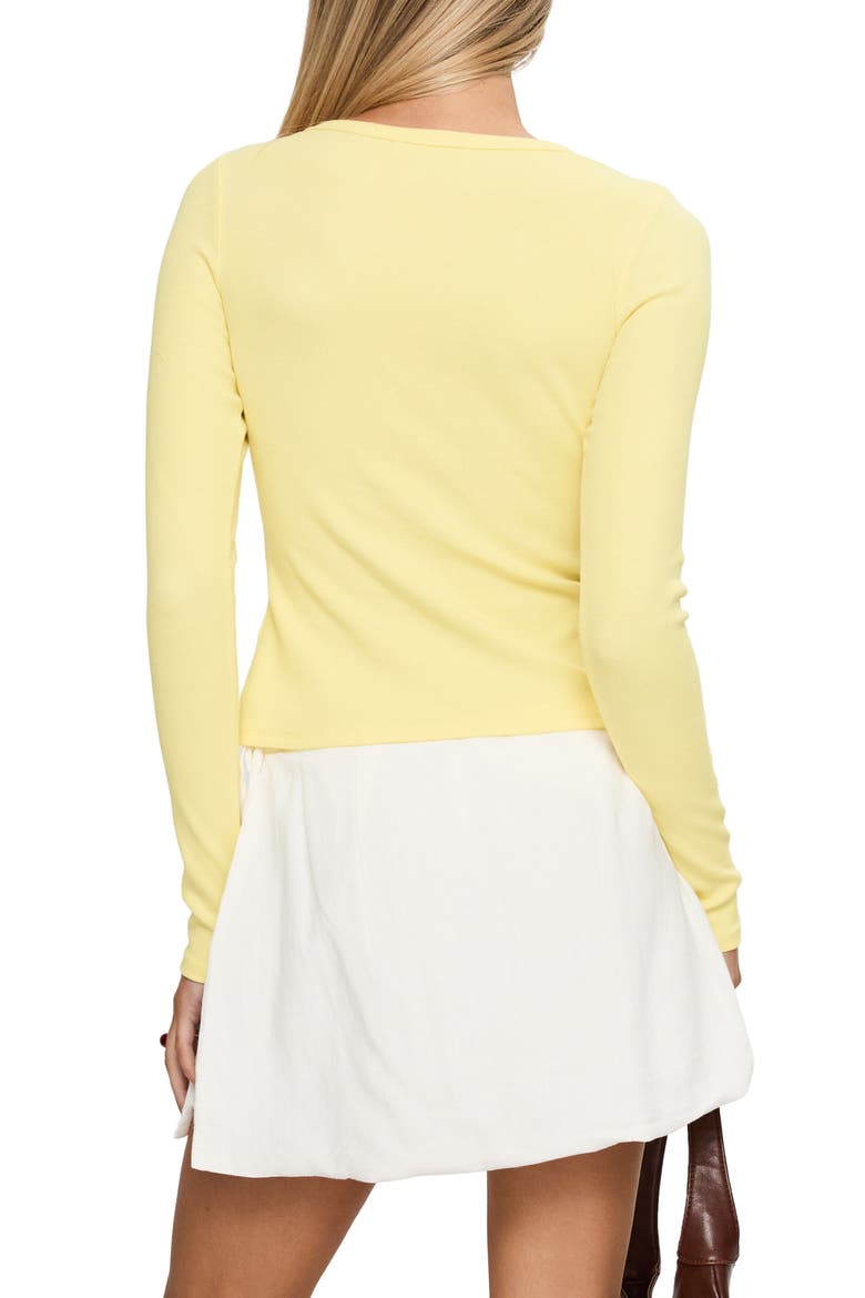 Passoni Lemon Cardigan, Alternate, color, LEMON