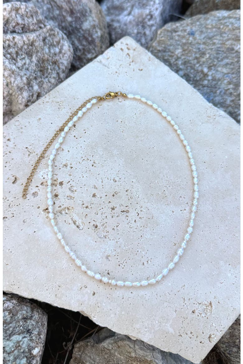 Freshwater Pearl Necklace, Alternate, color, WHITE