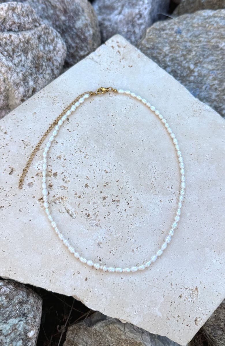 Adornia Freshwater Pearl Necklace, Alternate, color, White