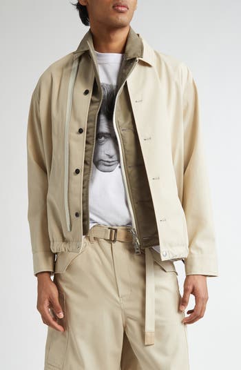 ■sacai■サカイ■ Double Face Mixed Media Top ■トップス Sacai Mixed Media Jacket | Nordstrom