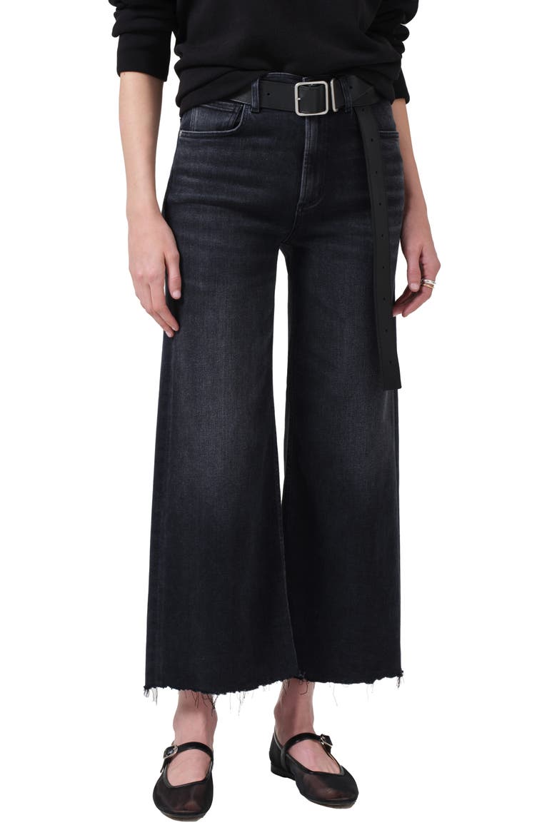 Lyra Wide Leg Crop Jeans, Alternate, color, MEDALLION WASH