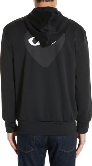 COMME des GARCONS PLAY☆ブラック ビッグハート ジップフーディ Comme des Garçons PLAY Big Black Heart Zip Hoodie | Nordstrom
