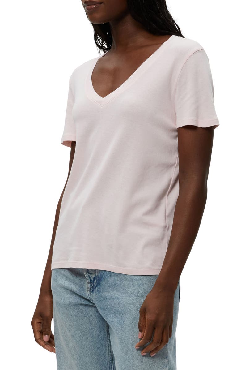 Michael Stars Dylan Classic V-Neck Shirt, Alternate, color, Lychee
