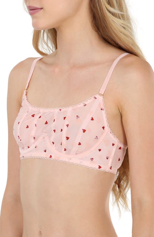 Honeydew Serina Flock Embroidered Mesh Underwire Bra