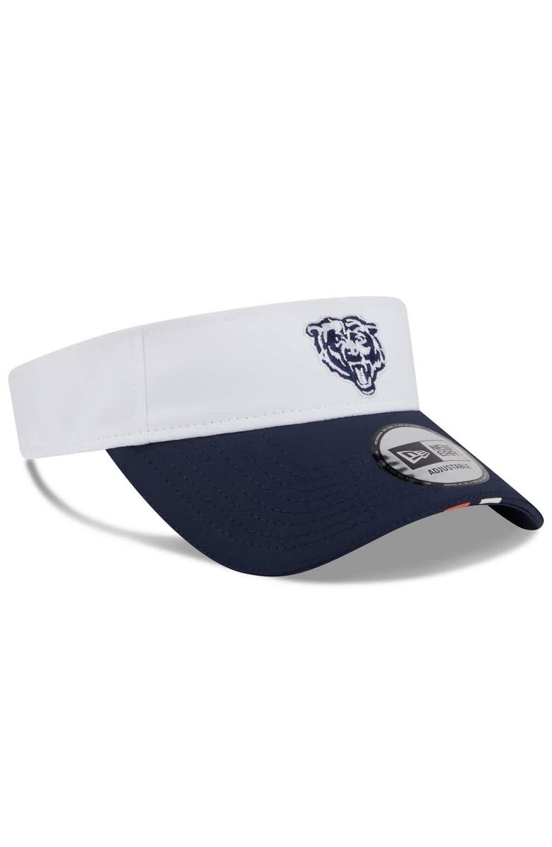 New Era Men's New Era White/Navy Chicago Bears 2025 NFL Training Camp Adjustable Visor, Alternate, color, White