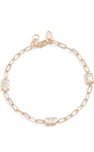 Anzie Melia Carre Baguette Chain Bracelet