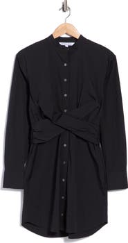 Veronica Beard Ellers Twist Waist Shirtdress