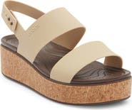 CROCS Brooklyn Cork Low Platform Wedge Sandal