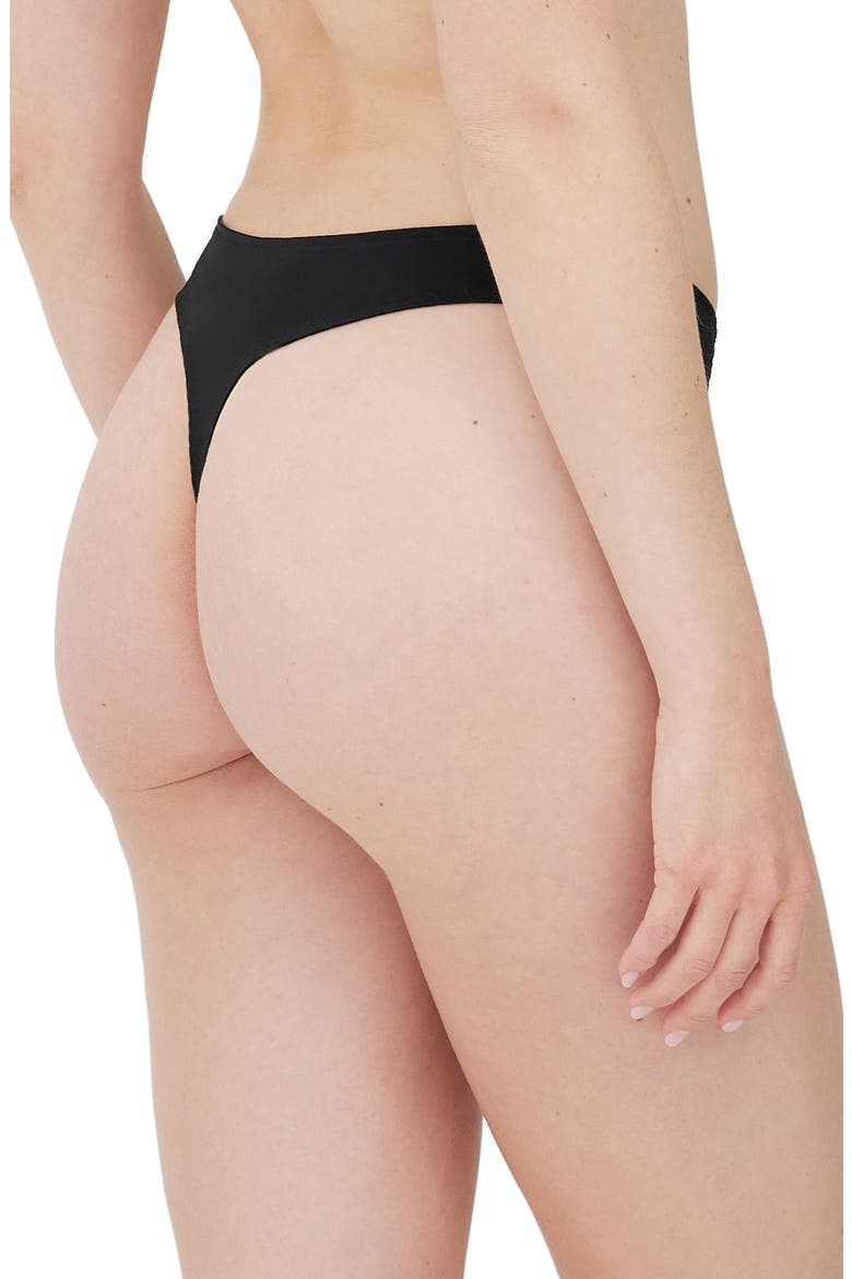 Minx Lace Thong, Alternate, color, Black