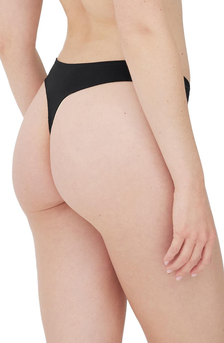 Skarlett Blue Minx Lace Thong, Alternate, color, Black