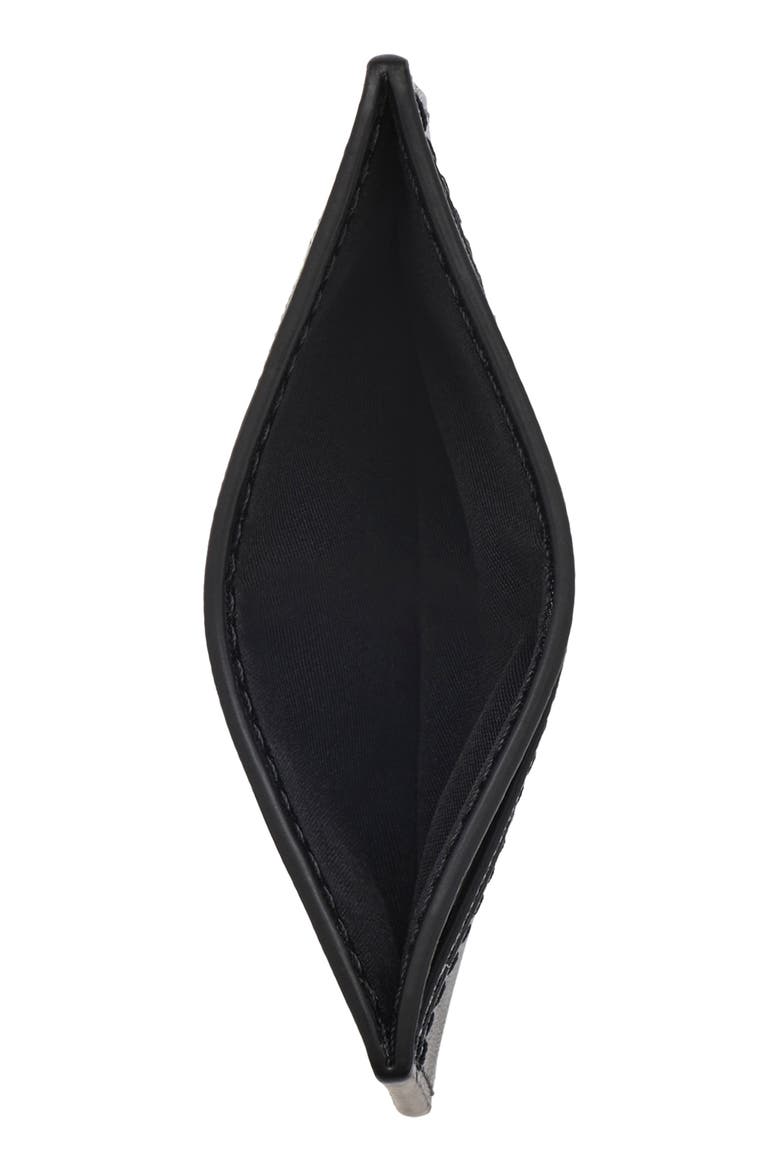 The Leather Card Case, Alternate, color, BLACK