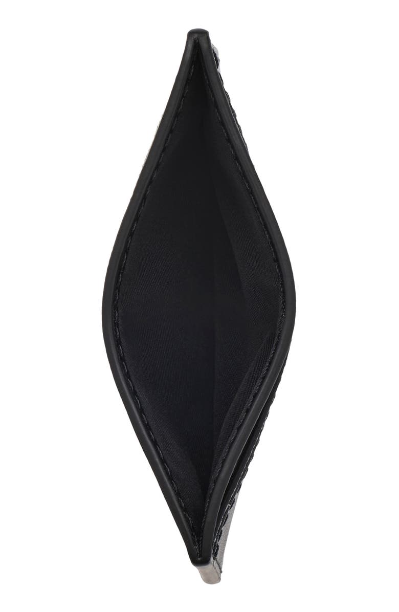Marc Jacobs The Leather Card Case, Alternate, color, Black