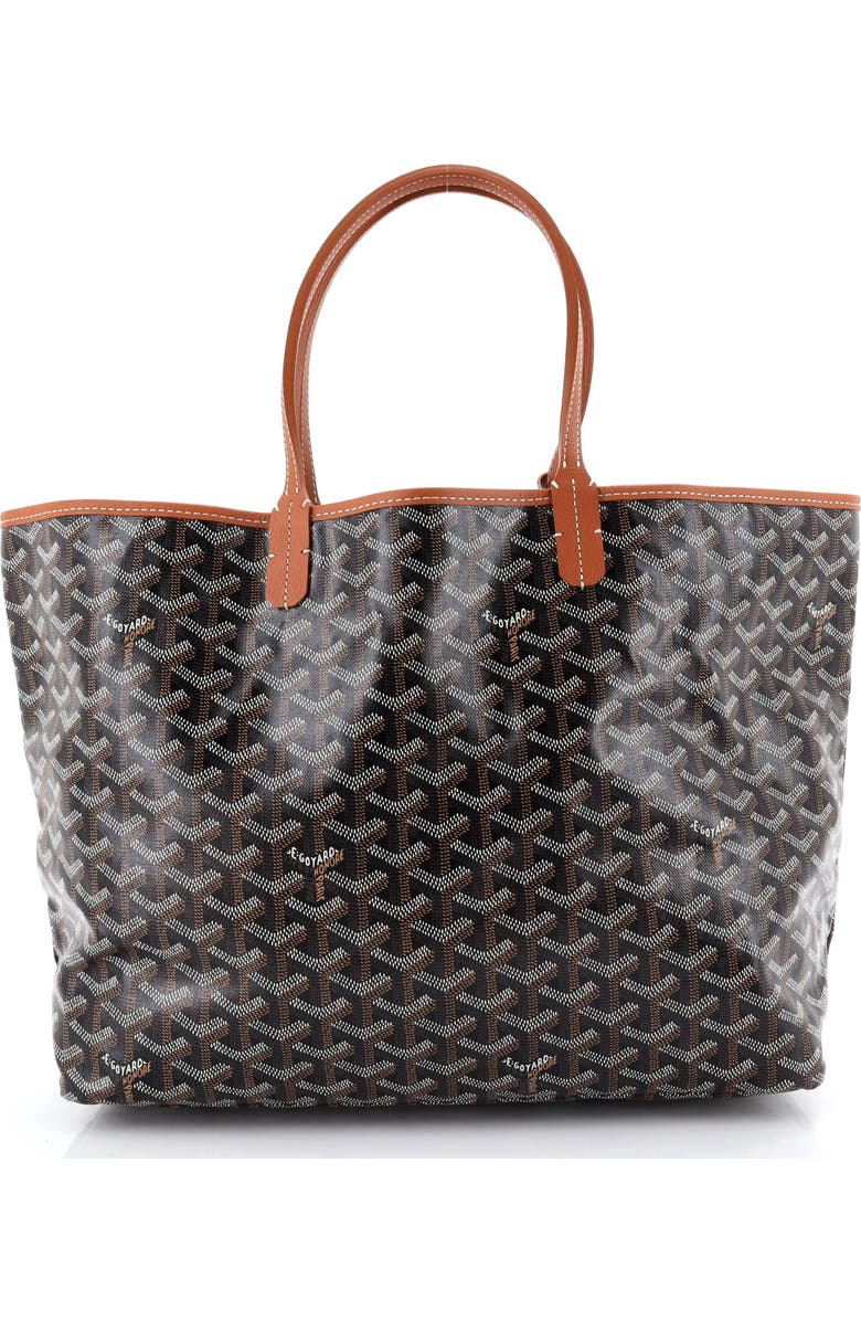 Pre-Owned Goyard Saint Louis Tote Coated Canvas PM, Main, color, Brown