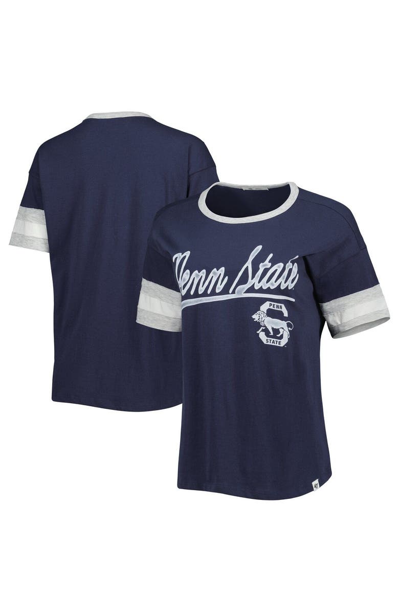 '47 Women's '47 Navy Penn State Nittany Lions Dani Retro Slub T-Shirt, Main, color, 