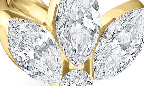 MARIA TASH MARIA TASH INVISIBLE DIAMOND LOTUS THREADED STUD EARRING 