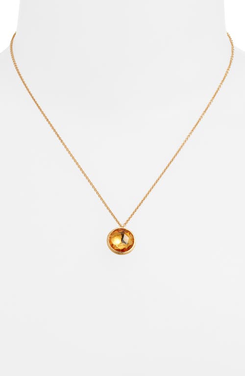 Marco Bicego Jaipur Color Citrine Pendant Necklace In Gold
