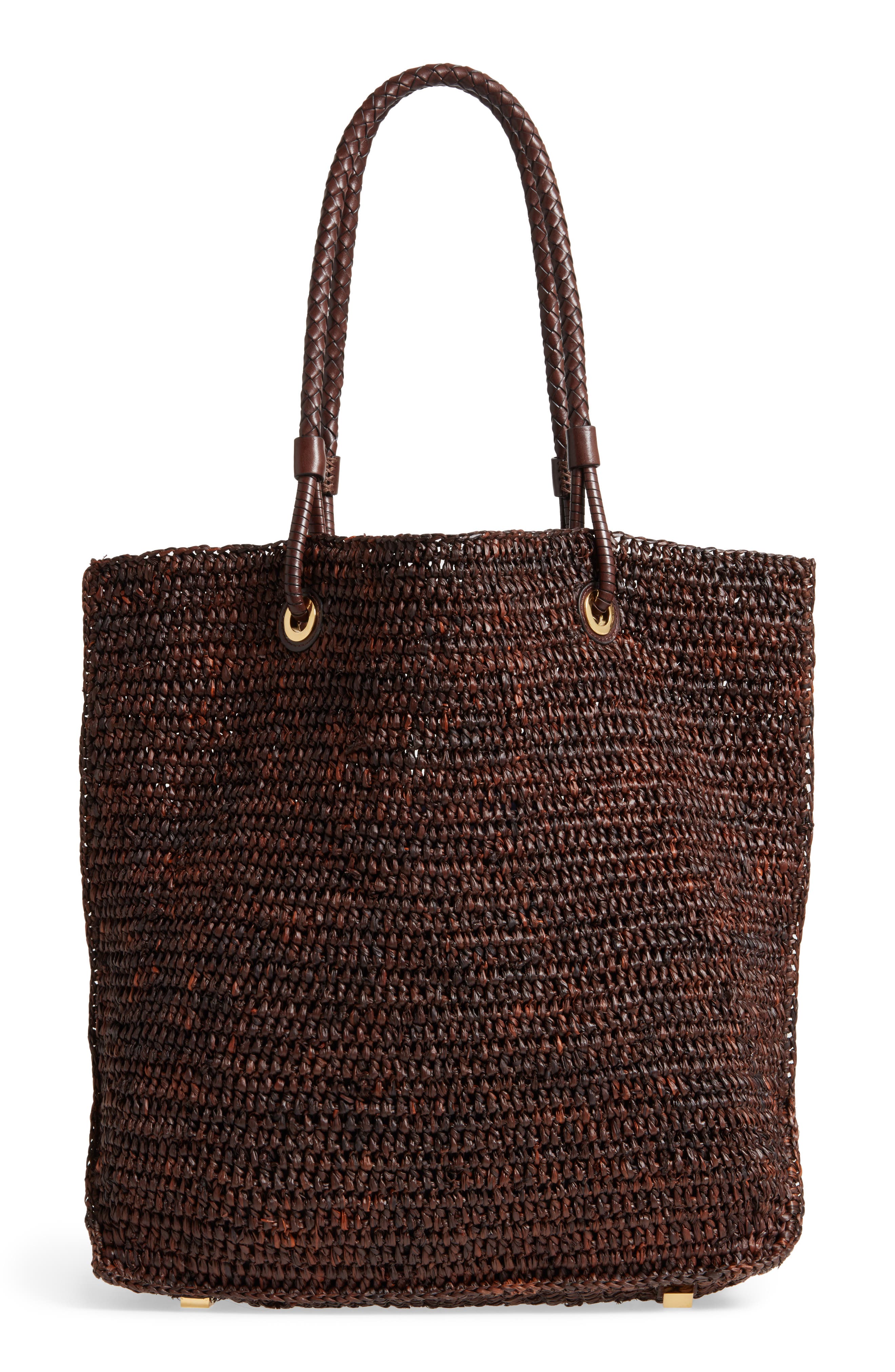 Michael Kors Skorpios Woven Raffia Tote, Alternate, color, 