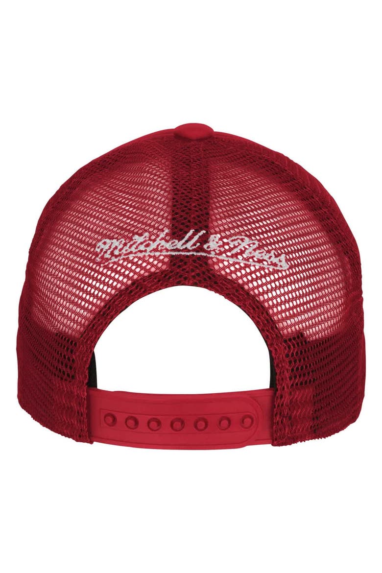 Youth Mitchell & Ness Red Chicago Bulls Core Evergreen Trucker Adjustable Hat, Alternate, color, Red