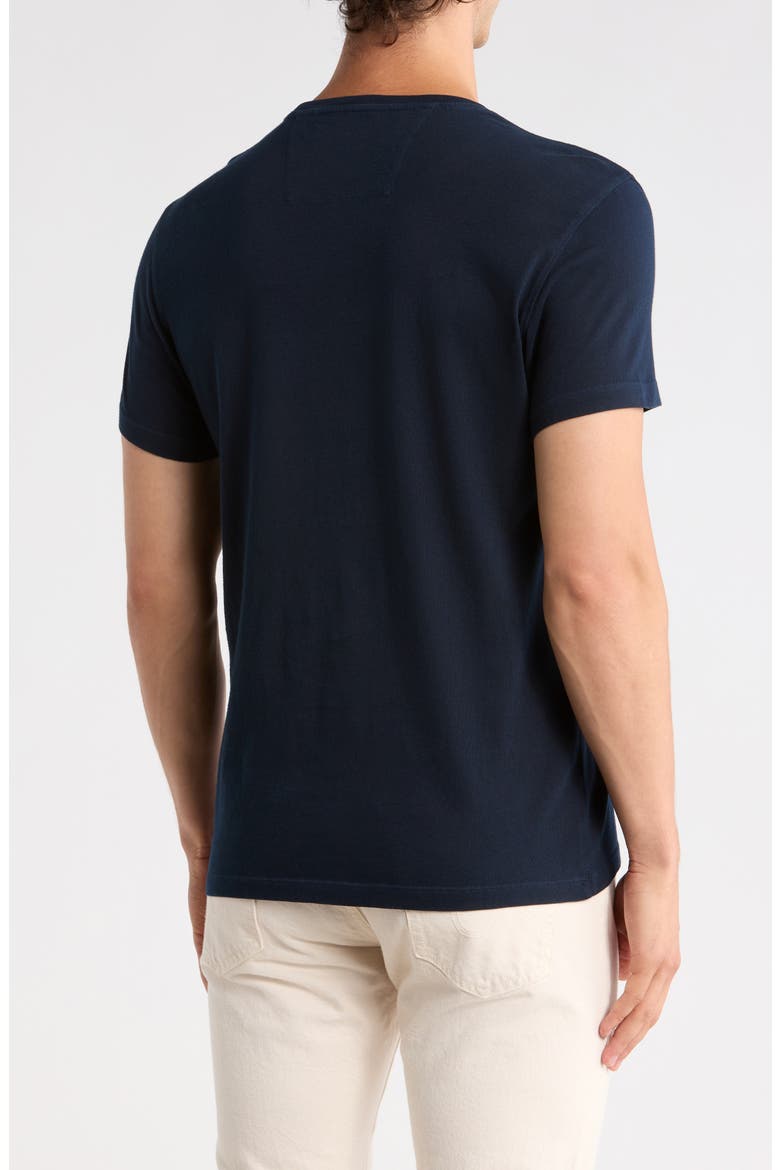 Star Embroidered Cotton T-Shirt, Alternate, color, NAVY