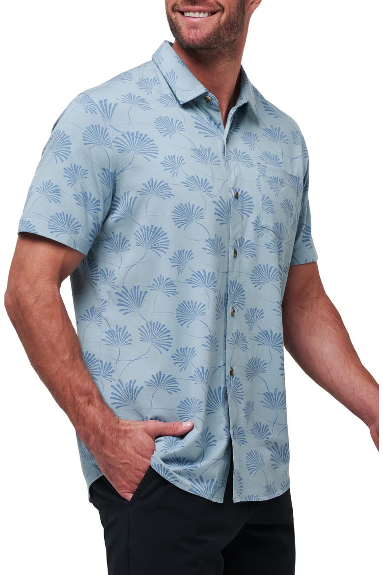 Rum Ration Stretch Short Sleeve Button-Up Shirt, Alternate, color, ARONA