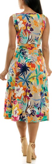 Crewneck Sleeveless Midi Dress
