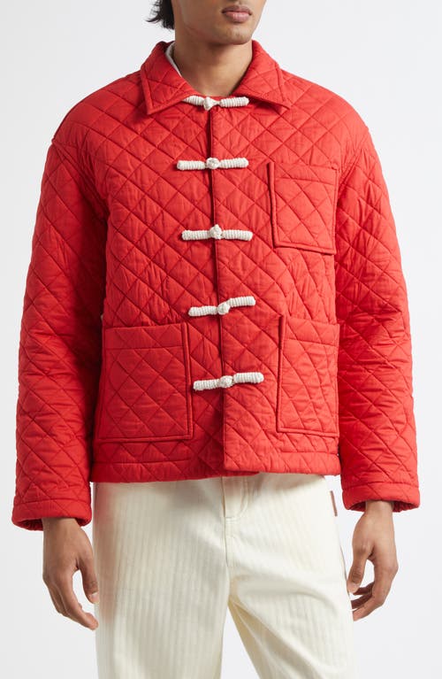 Bode Red Coton Hobby Jacket In Red