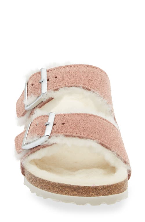 Birkenstock Arizona Genuine Shearling Lined Slide Sandal