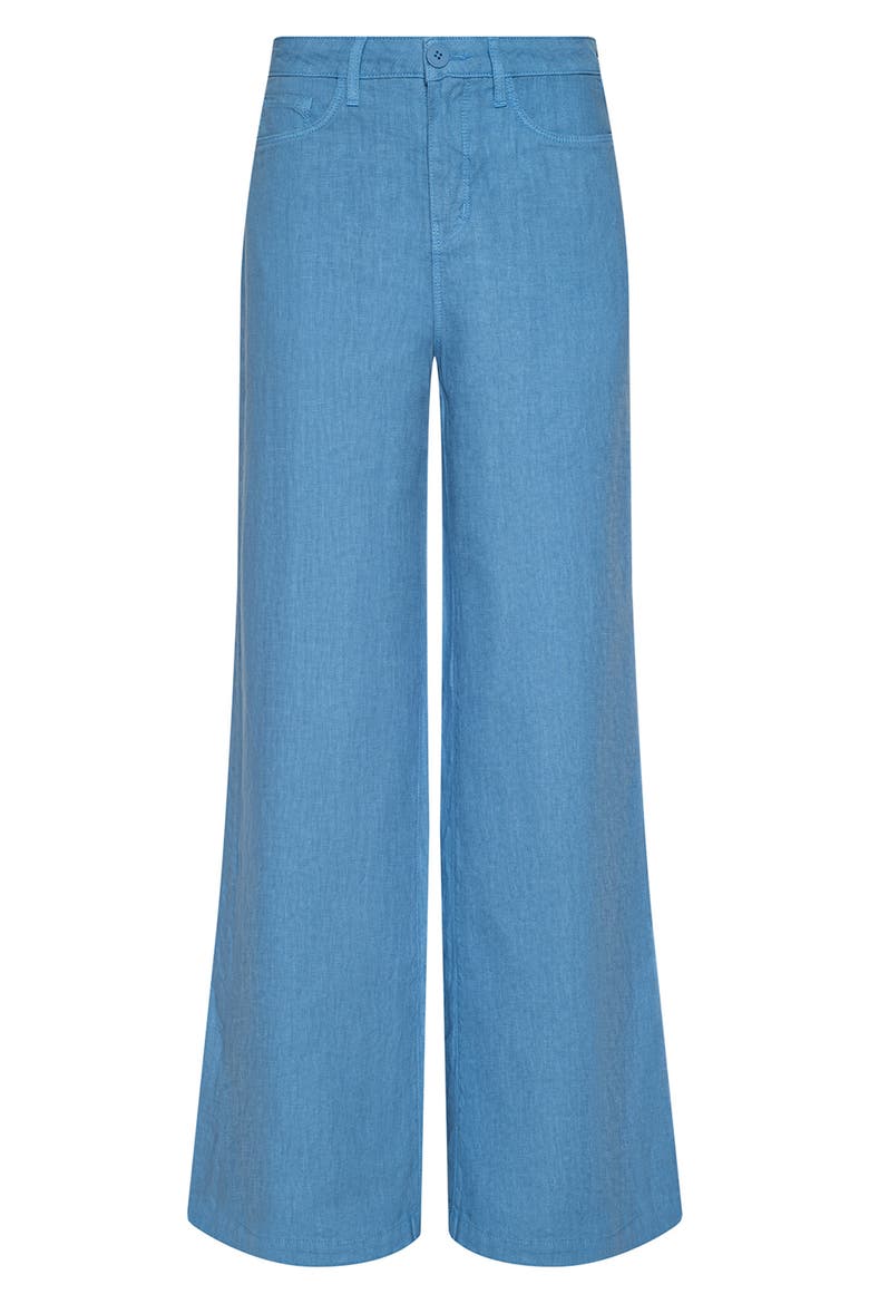 Amara Wide Leg Linen Pants, Alternate, color, ALLURE BLUE