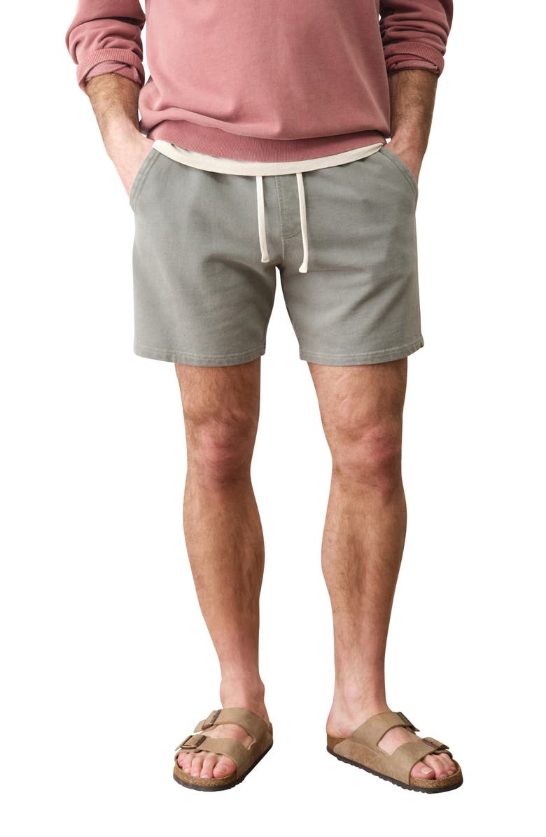 Marine Layer Cloud 9 Terry Shorts, Main, color, Sage