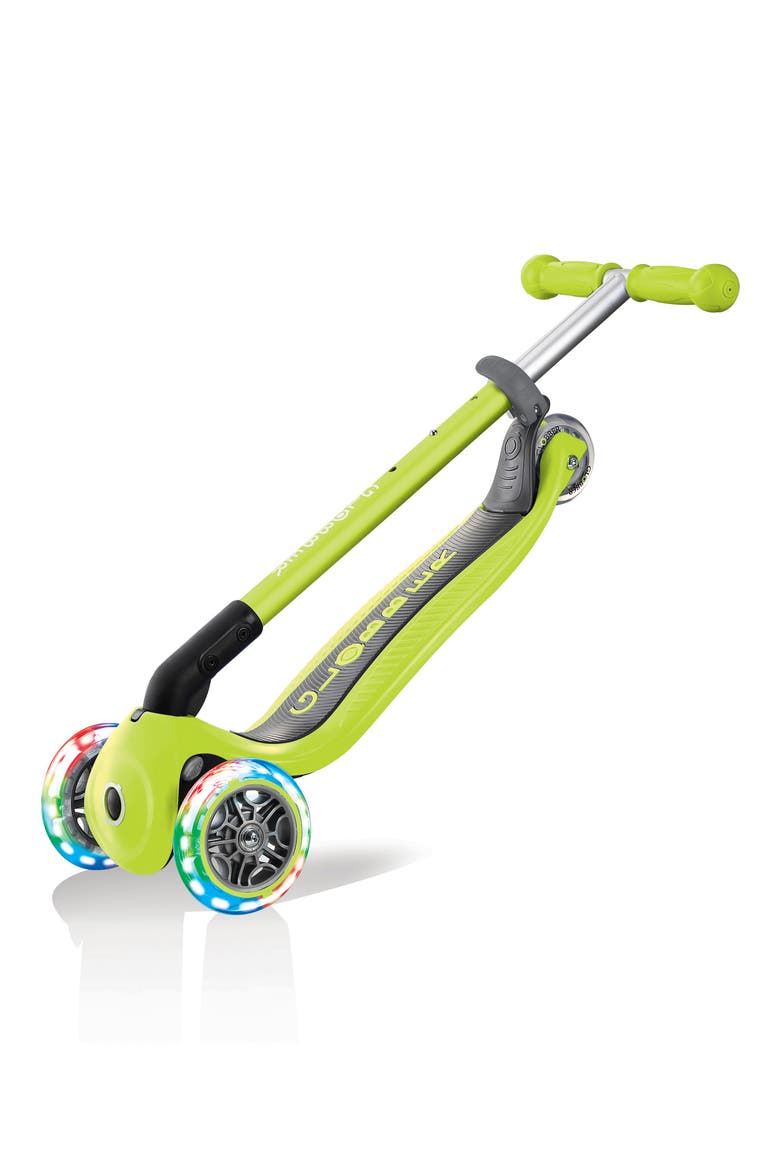 Primo Light-Up Wheels Foldable Scooter, Alternate, color, LIME GREEN