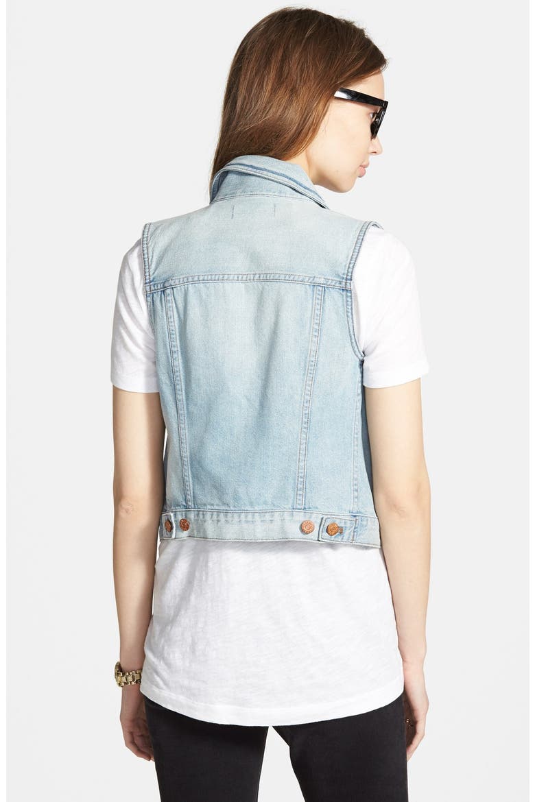 Denim Vest, Alternate, color, CORA