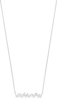 Bearfruit Jewelry Sterling Silver 18k Gold Plated Clara Abstract Crystal Necklace Dainty