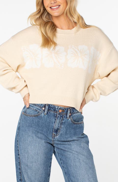 Hibiscus Harmony Sweater
