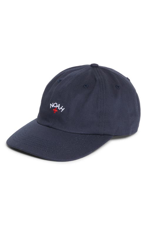 Noah Core Logo Embroidered 6-panel Adjustable Baseball Cap In Blue