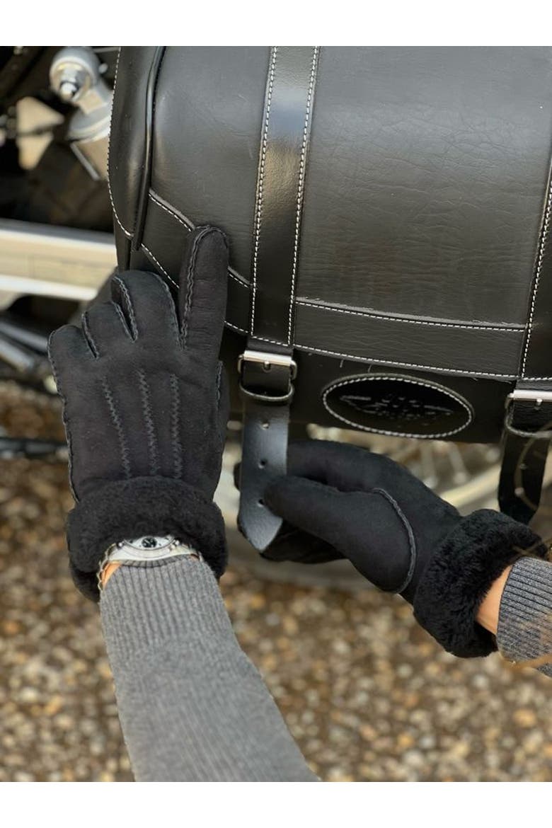 Arnaud Shearling Glove, Alternate, color, Noir