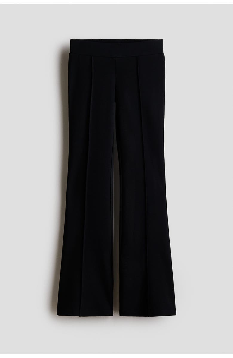 H&M Flared Jersey Leggings, Main, color, Black