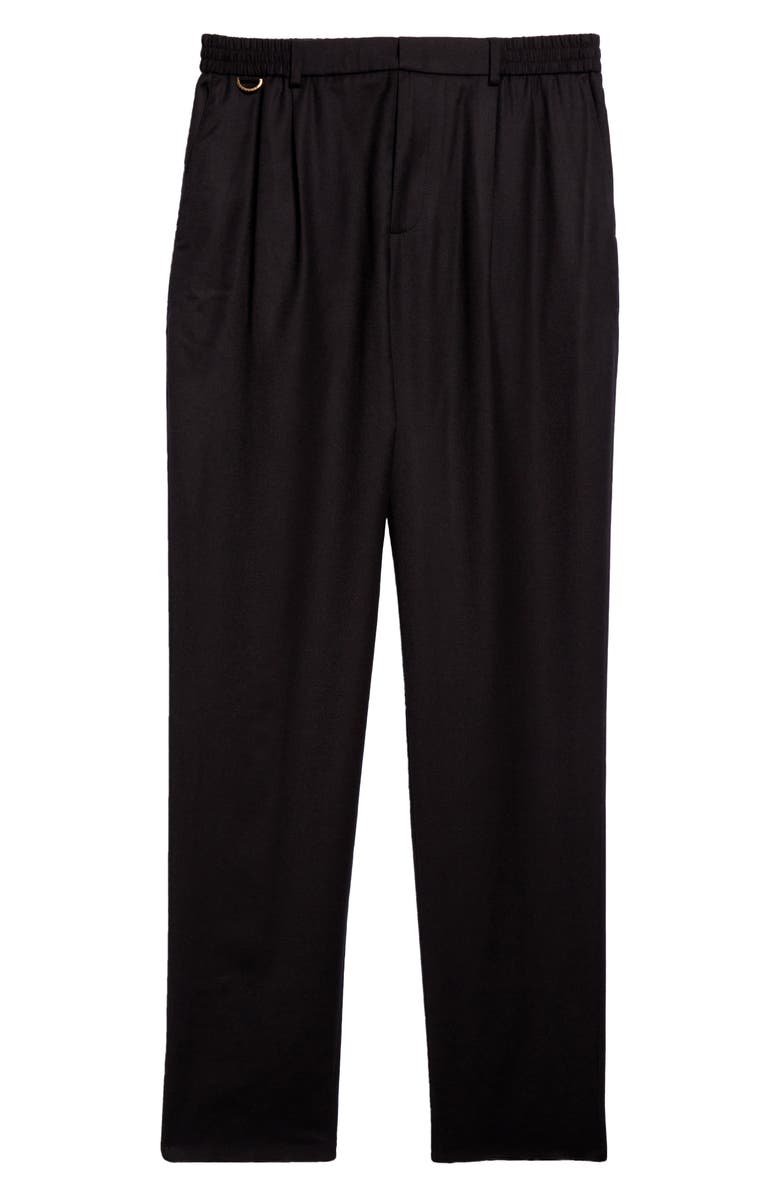 Agnona One Pleated Wool & Silk Pants, Alternate, color,