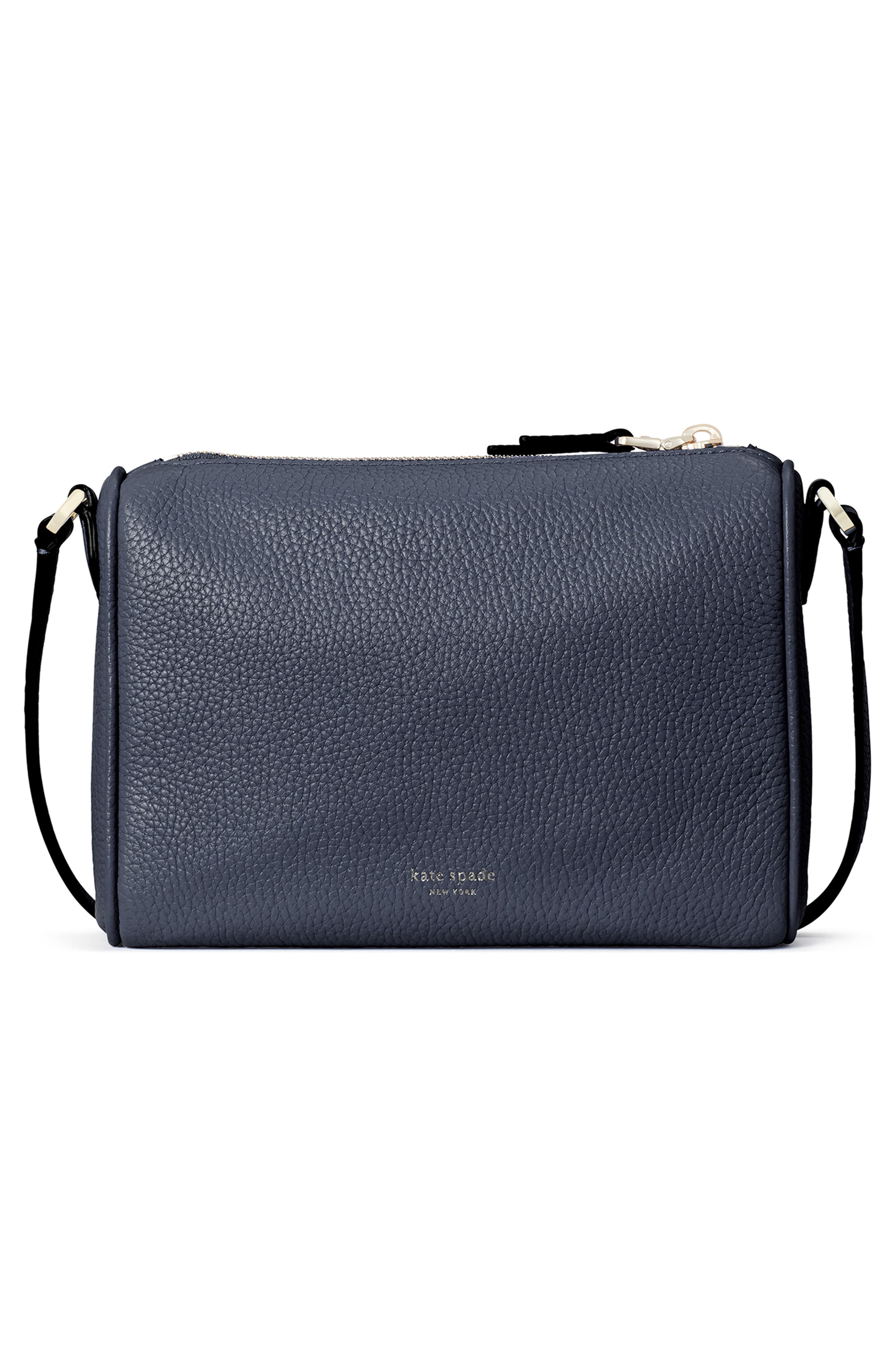 small polly leather crossbody bag, Alternate, color, BLAZER BLUE