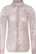 L'AGENCE Laurent Print Button-Up Shirt