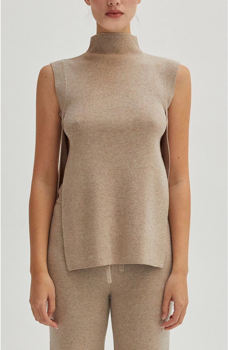 CRESCENT Mock Neck Sweater Knit Top, Alternate, color, 