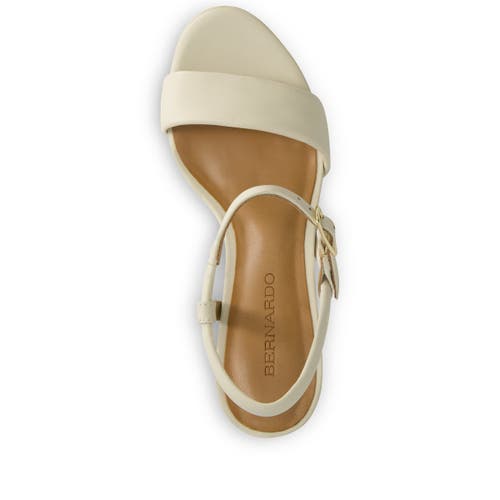 Shop Bernardo Footwear Ventura Platform Sandal In Eggshell