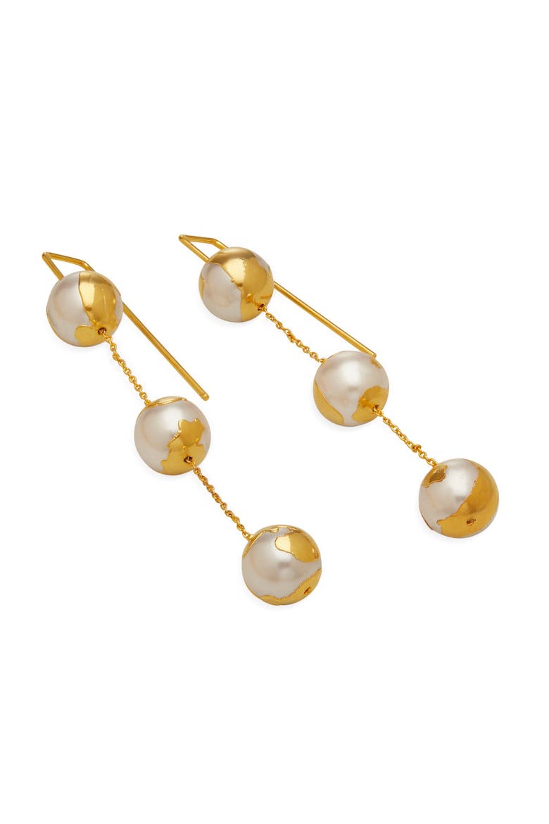 Selene Earrings, Alternate, color, Gold Plated