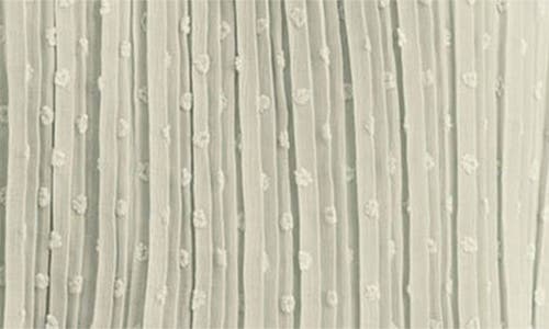 Arose Studio Lauren Tiered Swiss Dot Chiffon Dress In Gray