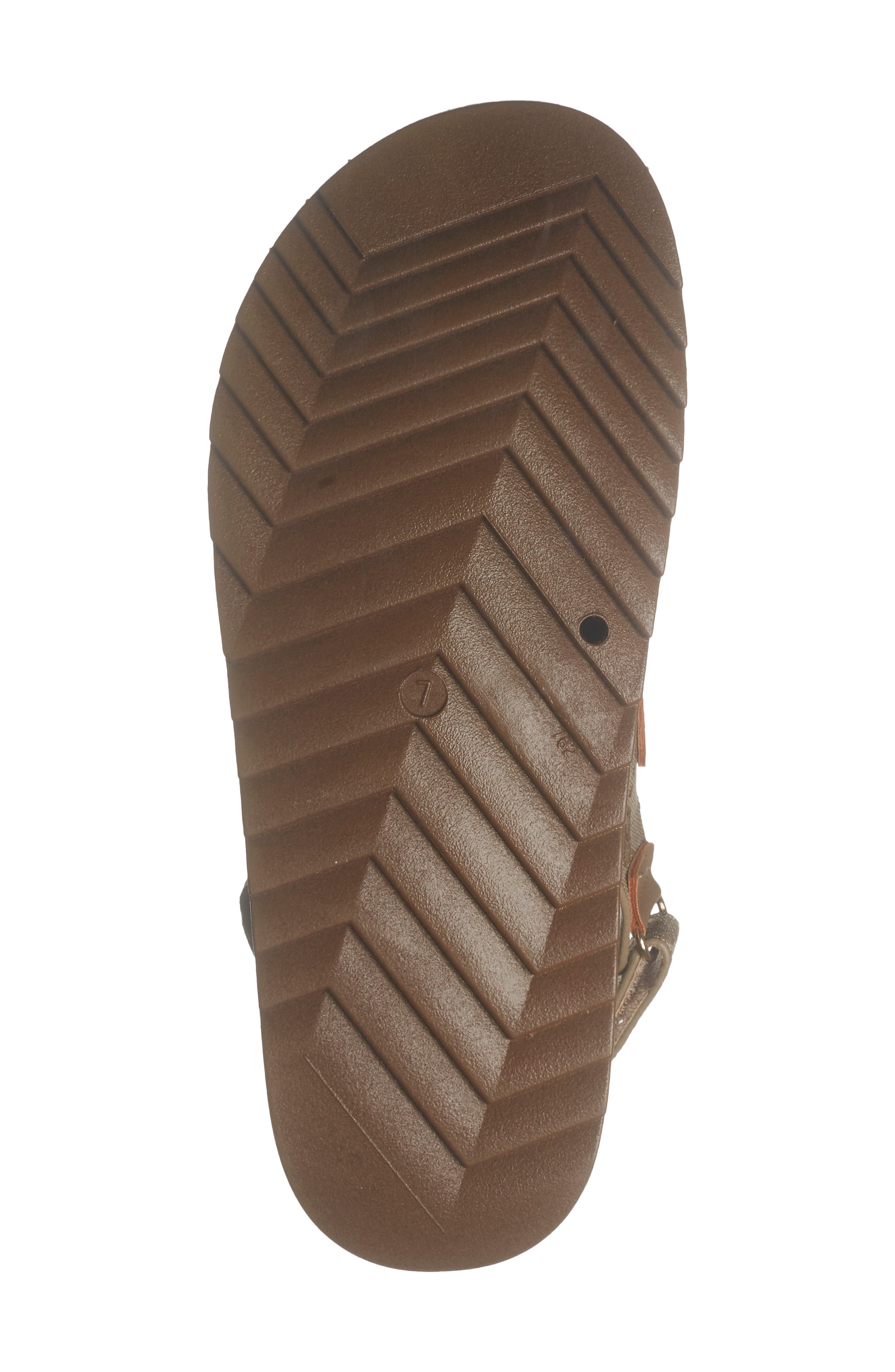 Aileen Footbed Sandal, Alternate, color, BROWN FLORAL
