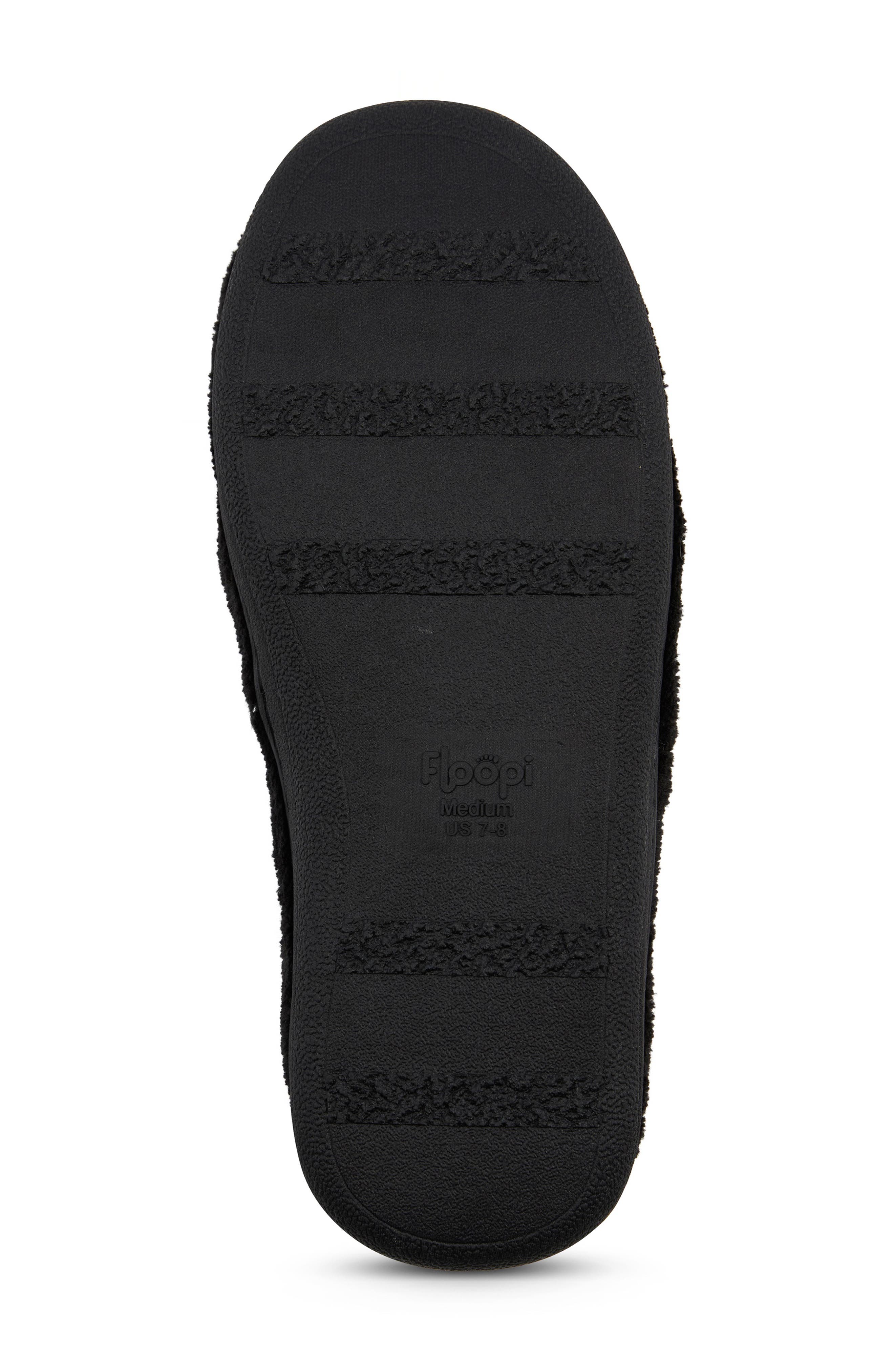 FLOOPI French Terry Flip Flop, Alternate, color, Black