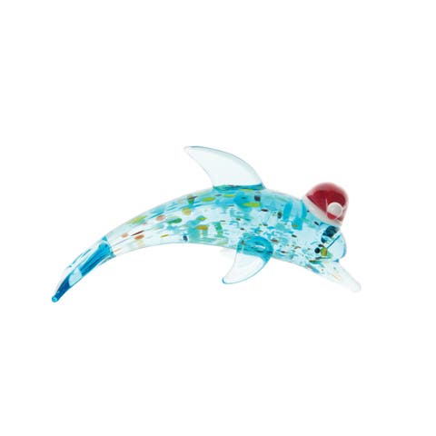 Dolphin Santa Hat Decorative Figurine