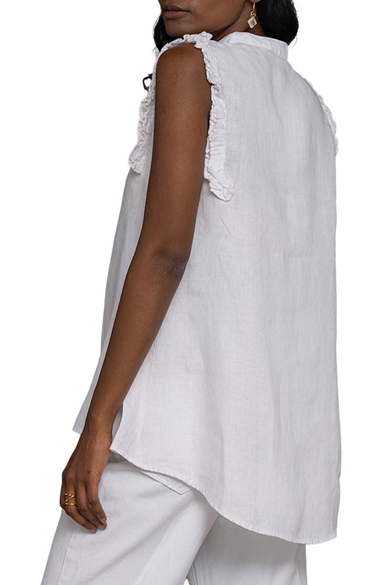 Reistor Women's Wind In My Hair V-Neck Shirt White Large, Alternate, color, White